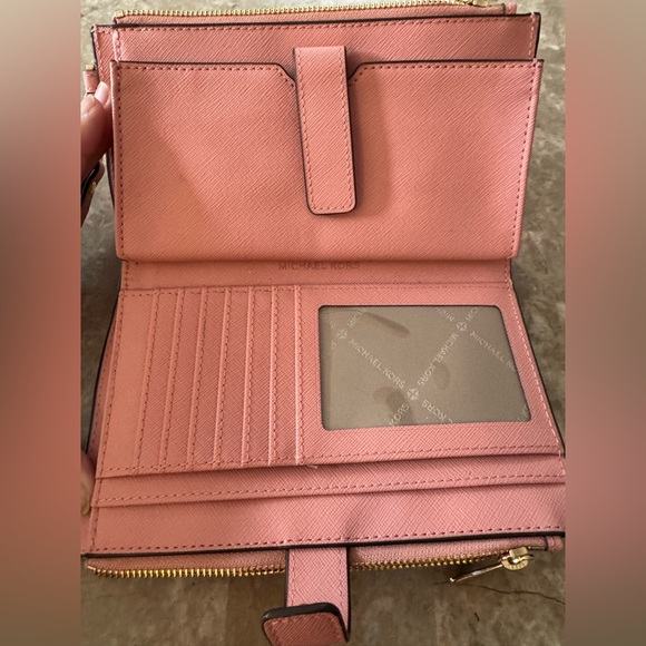 Michael Kors Rose Wristlet Clutch - Picture 2 of 6